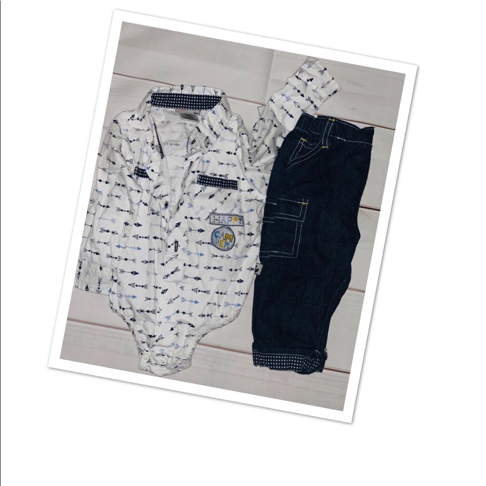 Two piece infant boy onesie outfit. NEW!!